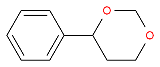 4-苯基-1,3-二氧杂环己烷_分子结构_CAS_772-00-9)