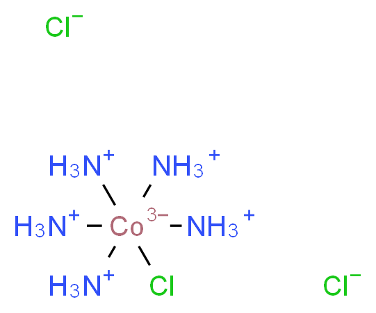 氯化五氨氯合钴(III)_分子结构_CAS_13859-51-3)