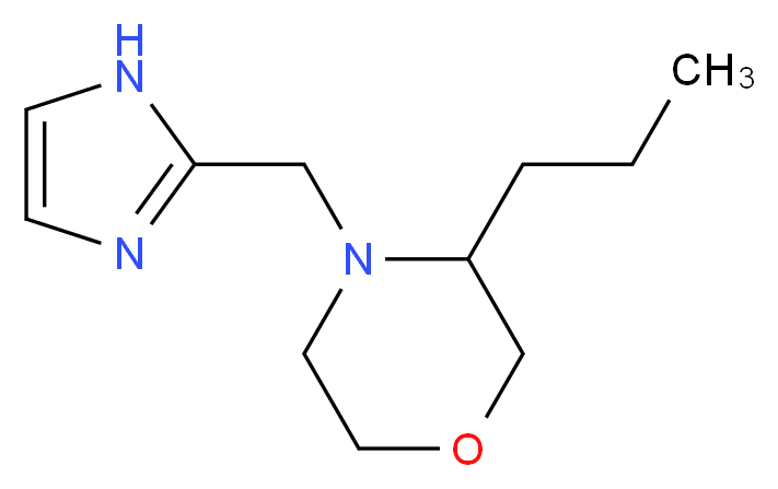 4-(1H-imidazol-2-ylmethyl)-3-propylmorpholine_分子结构_CAS_)