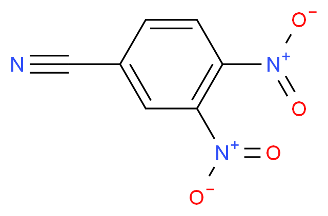 3,4-dinitrobenzonitrile_分子结构_CAS_4248-33-3