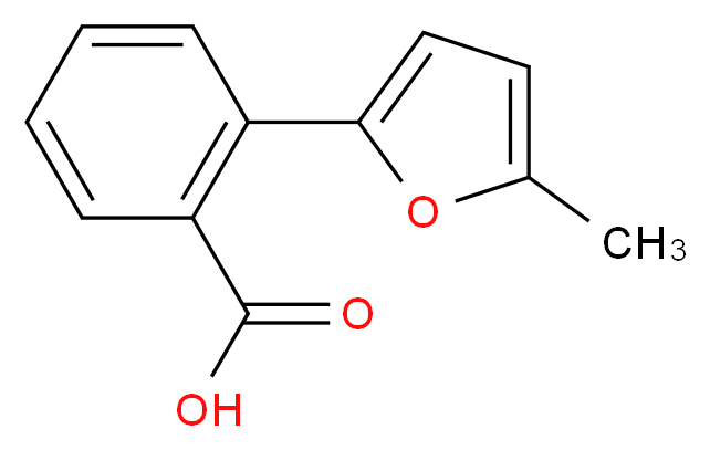 2-(5-Methylfur-2-yl)benzoic acid_分子结构_CAS_159448-55-2)