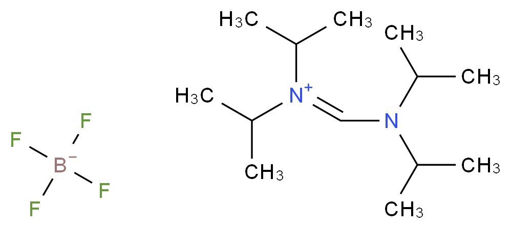 N-((二异丙基氨基)亚甲基)-N-二异丙基四氟硼酸铵_分子结构_CAS_369405-27-6)