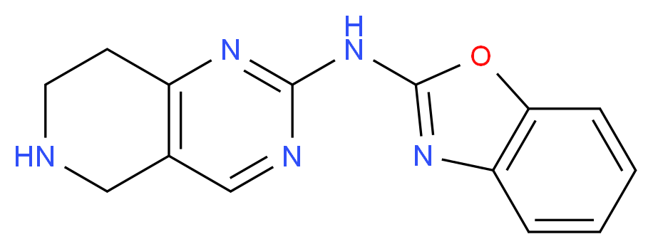 N-1,3-benzoxazol-2-yl-5,6,7,8-tetrahydropyrido[4,3-d]pyrimidin-2-amine_分子结构_CAS_)