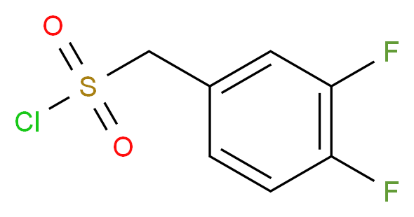 (3,4-Difluorophenyl)methanesulphonyl chloride_分子结构_CAS_163295-73-6)