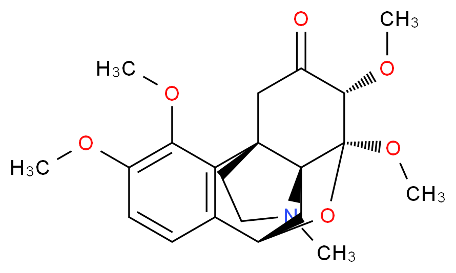 (1S,8S,10S,11S,12S)-3,4,11,12-tetramethoxy-17-methyl-18-oxa-17-azapentacyclo[8.4.3.1<sup>8</sup>,<sup>1</sup><sup>1</sup>.0<sup>1</sup>,<sup>1</sup><sup>0</sup>.0<sup>2</sup>,<sup>7</sup>]octadeca-2(7),3,5-trien-13-one_分子结构_CAS_52389-15-8