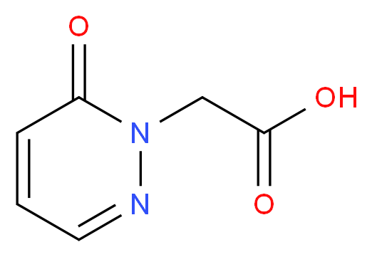 2-(6-oxo-1,6-dihydropyridazin-1-yl)acetic acid_分子结构_CAS_95209-84-0