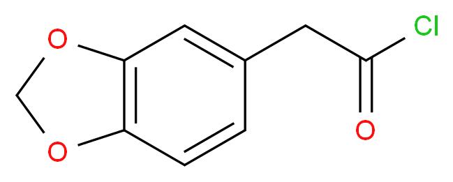 2-(2H-1,3-benzodioxol-5-yl)acetyl chloride_分子结构_CAS_6845-81-4