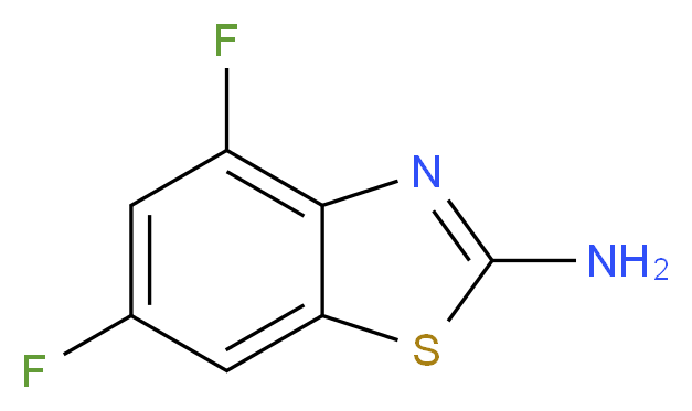 4,6-difluoro-1,3-benzothiazol-2-amine_分子结构_CAS_119256-40-5)