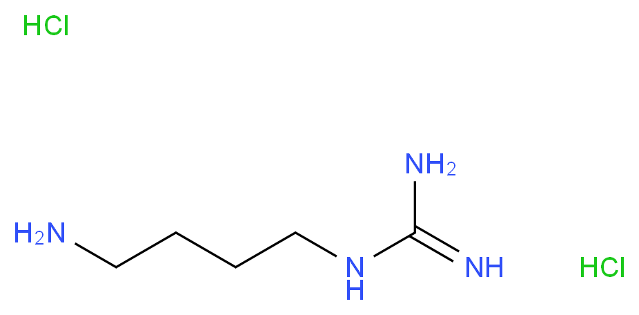 Agmatine dihydrochloride_分子结构_CAS_334-18-9)