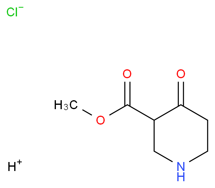Methyl 4-oxo-3-piperidinecarboxylate hydrochloride_分子结构_CAS_71486-53-8)