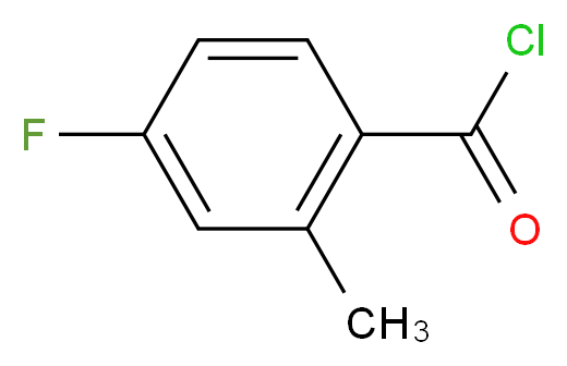 4-fluoro-2-methylbenzoyl chloride_分子结构_CAS_21900-43-6