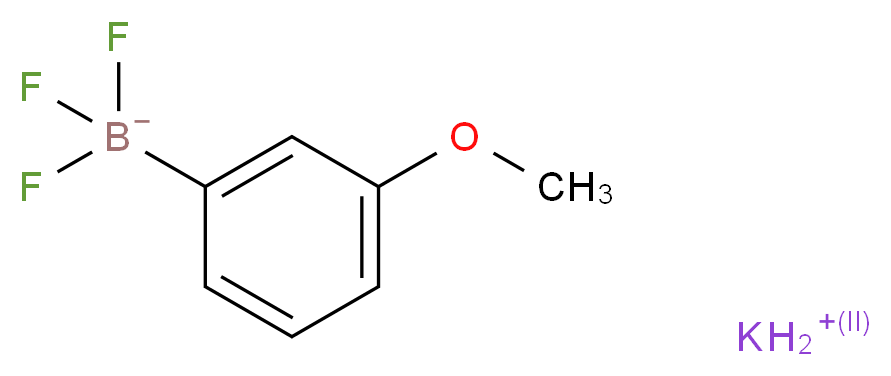 potassium trifluoro(3-methoxyphenyl)boranuide_分子结构_CAS_438553-44-7