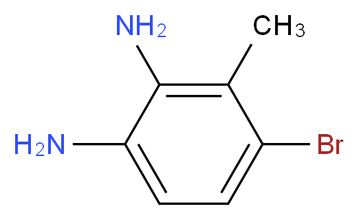 4-bromo-3-methylbenzene-1,2-diamine_分子结构_CAS_952511-74-9