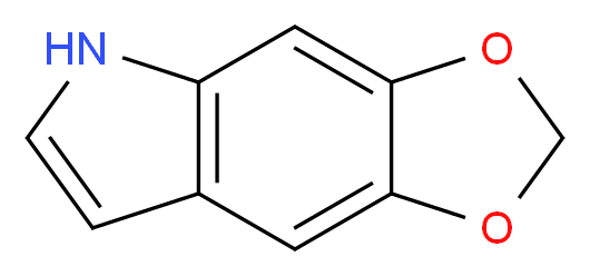 2H,5H-[1,3]dioxolo[4,5-f]indole_分子结构_CAS_267-48-1