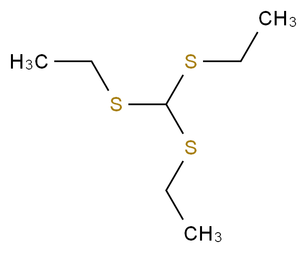 三(乙硫基 )甲烷_分子结构_CAS_6267-24-9)