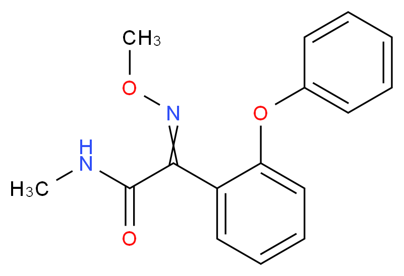 2-(methoxyimino)-N-methyl-2-(2-phenoxyphenyl)acetamide_分子结构_CAS_133408-50-1