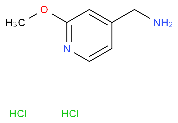 (2-Methoxypyridin-4-yl)methanamine dihydrochloride_分子结构_CAS_1029689-75-5)