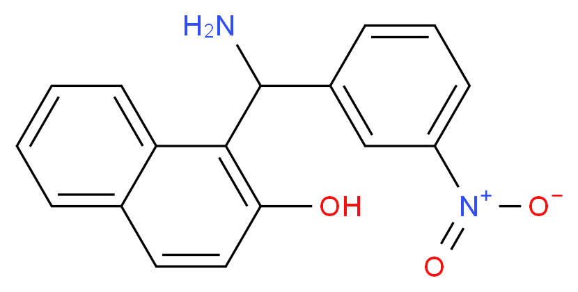 1-[amino(3-nitrophenyl)methyl]naphthalen-2-ol_分子结构_CAS_561052-52-6