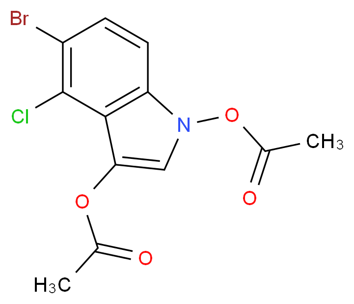 5-Bromo-4-chloro-3-indolyl-1,3-diacetate_分子结构_CAS_3030-06-6)