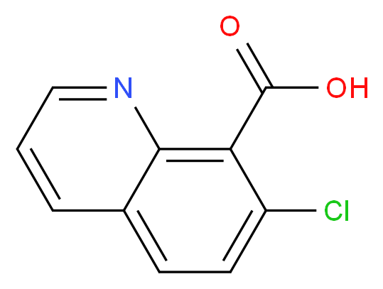 7-Chloro-8-quinolinecarboxylic acid _分子结构_CAS_87293-44-5)