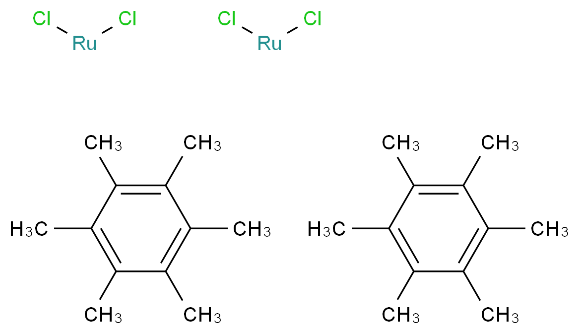 Dichloro(hexamethylbenzene)ruthenium(II) dimer_分子结构_CAS_67421-02-7)