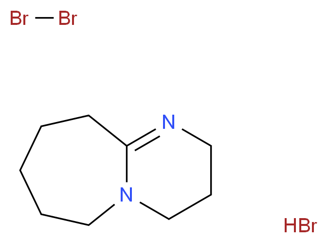 1,8-二氮双环[5.4.0]十一烯溴酸盐_分子结构_CAS_138666-59-8)