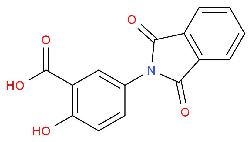 5-(1,3-dioxo-1,3-dihydro-2H-isoindol-2-yl)-2-hydroxybenzoic acid_分子结构_CAS_168903-55-7)