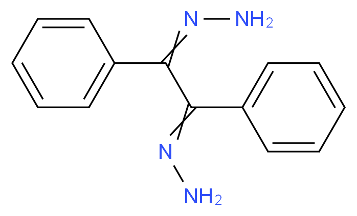 (2-hydrazinylidene-1,2-diphenylethylidene)hydrazine_分子结构_CAS_4702-78-7