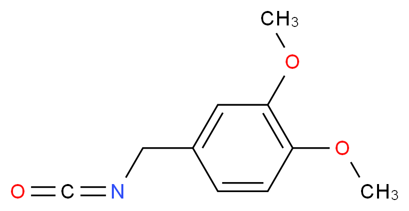 4-(isocyanatomethyl)-1,2-dimethoxybenzene_分子结构_CAS_87665-57-4)