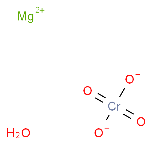 magnesium(2+) ion dioxochromiumbis(olate) hydrate_分子结构_CAS_23371-94-0