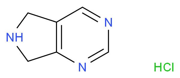 5H,6H,7H-pyrrolo[3,4-d]pyrimidine hydrochloride_分子结构_CAS_157327-51-0