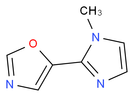 5-(1-methyl-1H-imidazol-2-yl)-1,3-oxazole_分子结构_CAS_681135-49-9
