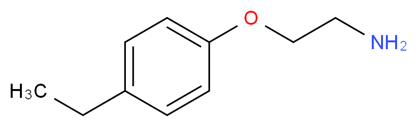 1-(2-aminoethoxy)-4-ethylbenzene_分子结构_CAS_67333-08-8