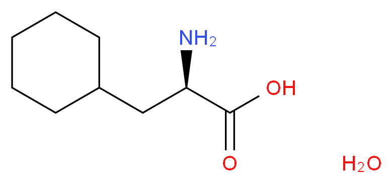 3-环己基-D-丙氨酸 水合物_分子结构_CAS_58717-02-5)