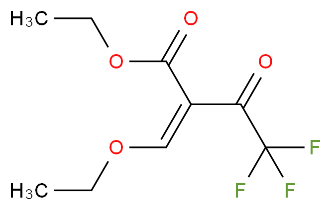 Ethyl ethoxymethylene-3-oxo-4,4,4-trifluoro-butyrate_分子结构_CAS_571-55-1)