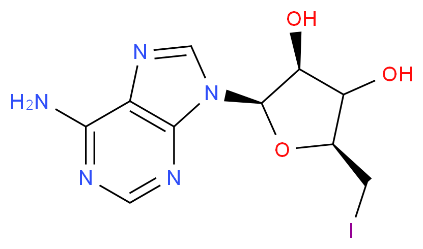 5'-Iodo-5'-deoxy Adenosine_分子结构_CAS_4099-81-4)