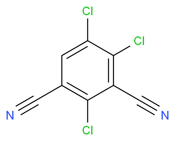 2,4,5-trichlorobenzene-1,3-dicarbonitrile_分子结构_CAS_23039-03-4