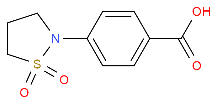 4-(1,1-dioxidoisothiazolidin-2-yl)benzoic acid_分子结构_CAS_52962-52-4)