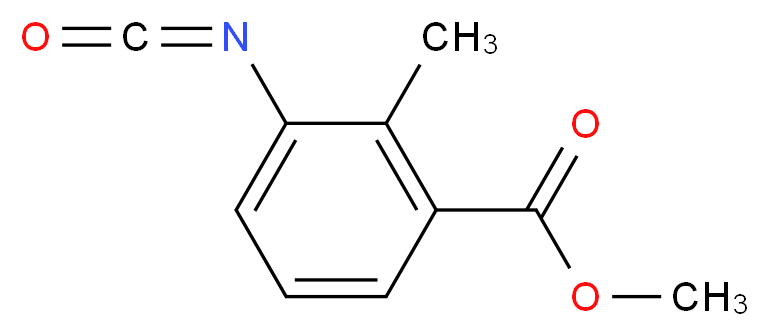 methyl 3-isocyanato-2-methylbenzoate_分子结构_CAS_480439-28-9