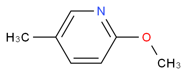 2-Methoxy-5-methylpyridine_分子结构_CAS_13472-56-5)