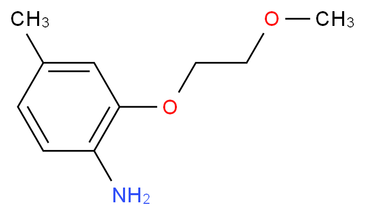 2-(2-methoxyethoxy)-4-methylaniline_分子结构_CAS_946716-14-9