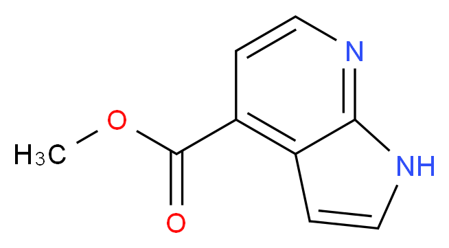 methyl 1H-pyrrolo[2,3-b]pyridine-4-carboxylate_分子结构_CAS_351439-07-1