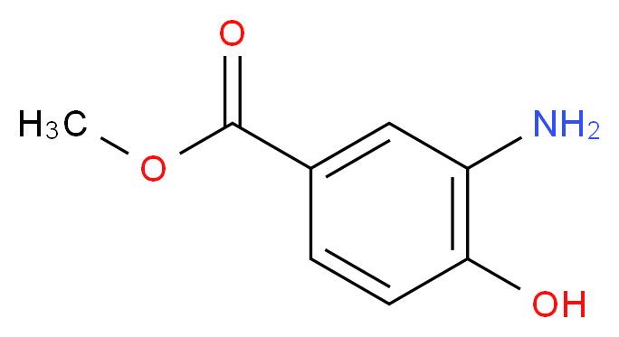 Methyl 3-amino-4-hydroxybenzoate_分子结构_CAS_536-25-4)