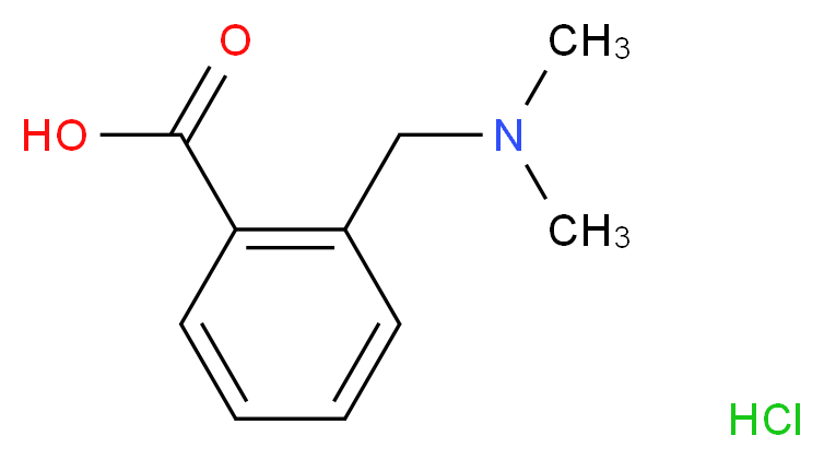 2-[(Dimethylamino)methyl]benzoic acid hydrochloride_分子结构_CAS_55741-01-0)