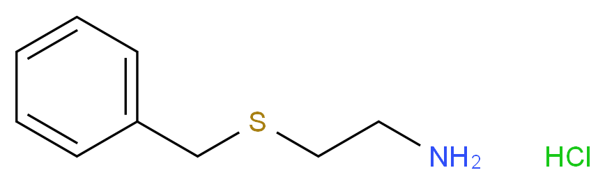 2-(benzylsulfanyl)ethan-1-amine hydrochloride_分子结构_CAS_22572-33-4