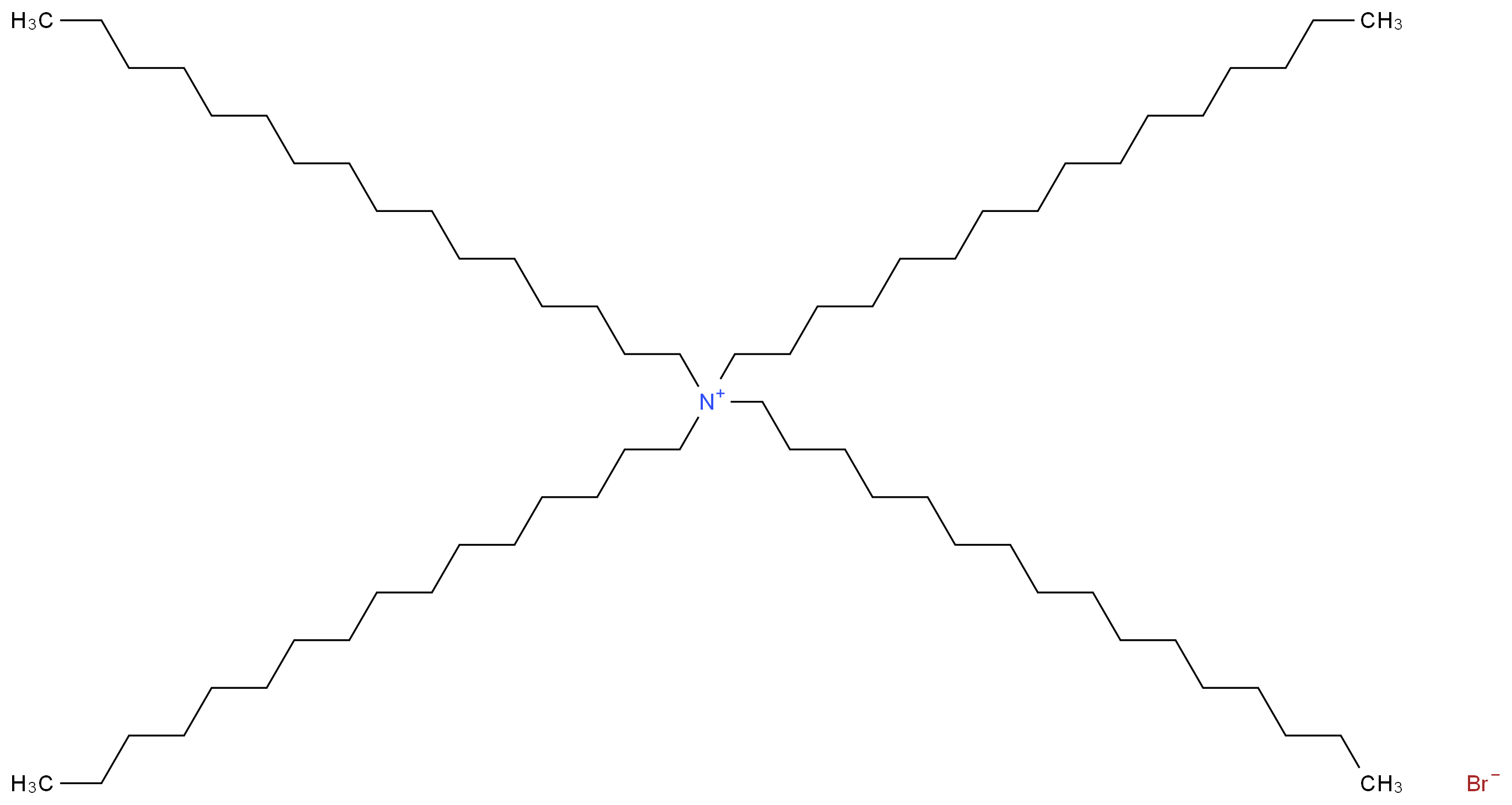 tetrahexadecylazanium bromide_分子结构_CAS_139653-55-7