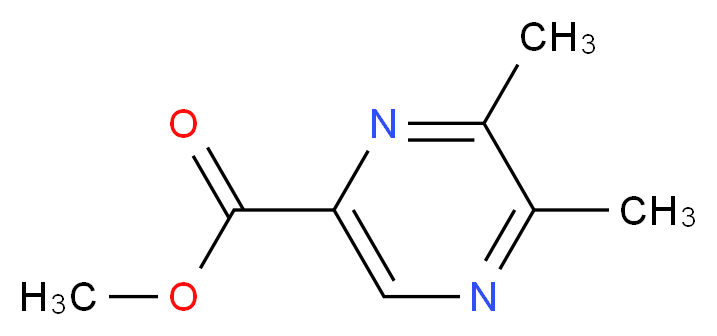 Methyl 5,6-dimethylpyrazine-2-carboxylate_分子结构_CAS_1234504-26-7)