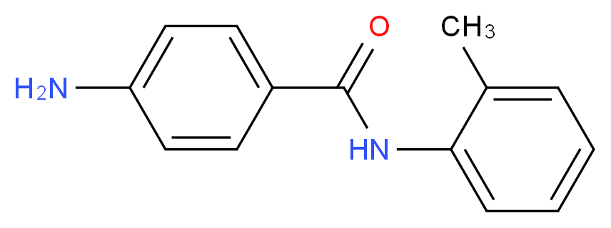 4-Amino-N-(2-methylphenyl)benzamide_分子结构_CAS_888-78-8)