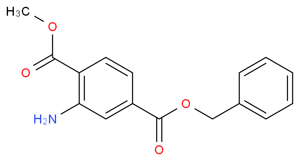 4-Benzyl 1-methyl 2-aminoterephthalate_分子结构_CAS_330807-53-9)