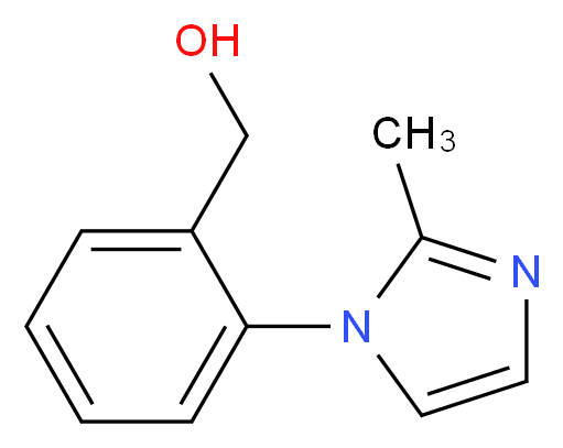 [2-(2-methyl-1H-imidazol-1-yl)phenyl]methanol_分子结构_CAS_914349-47-6